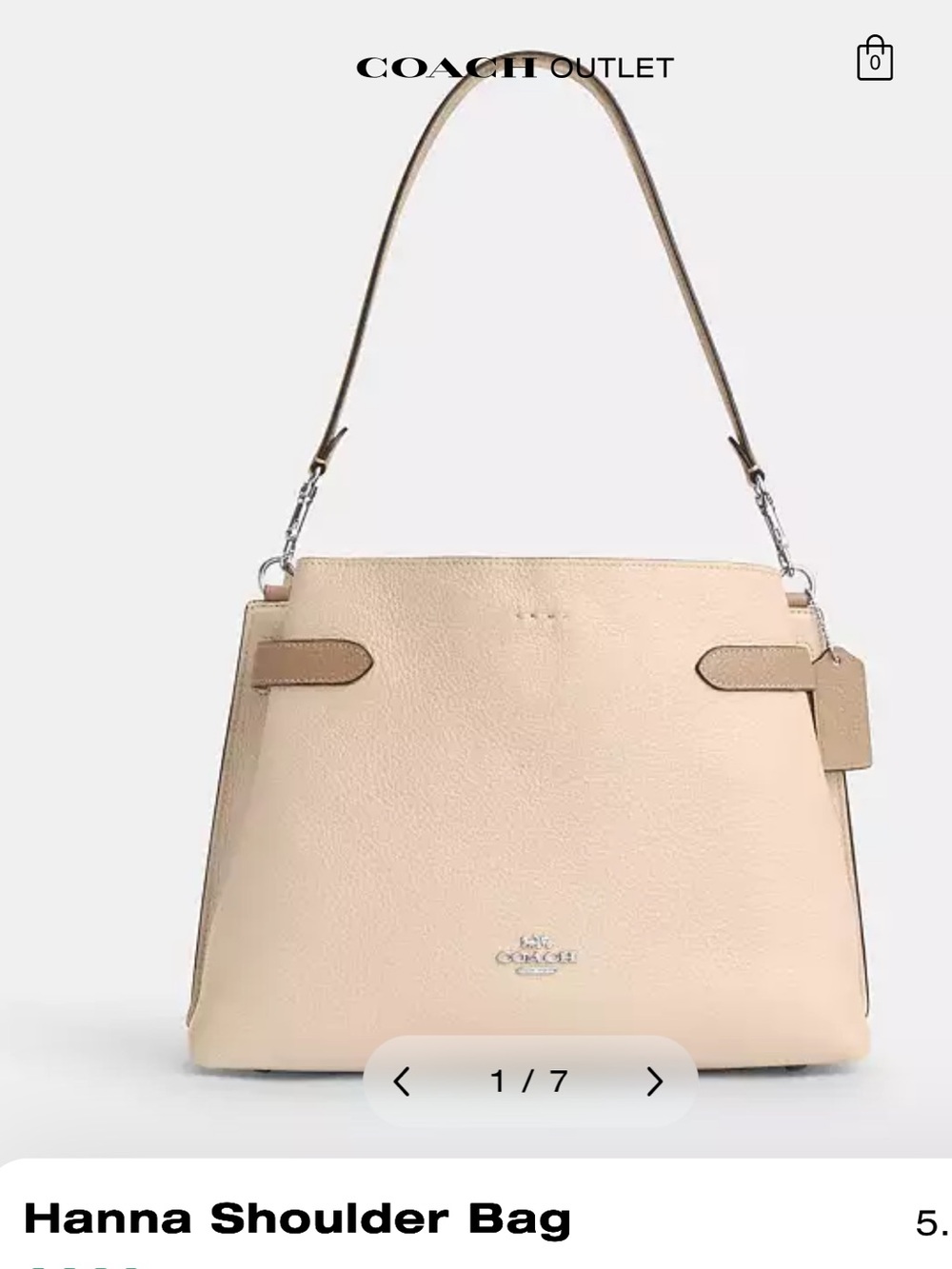 Coach Hanna Shoulder Bag - Picture 11 of 14